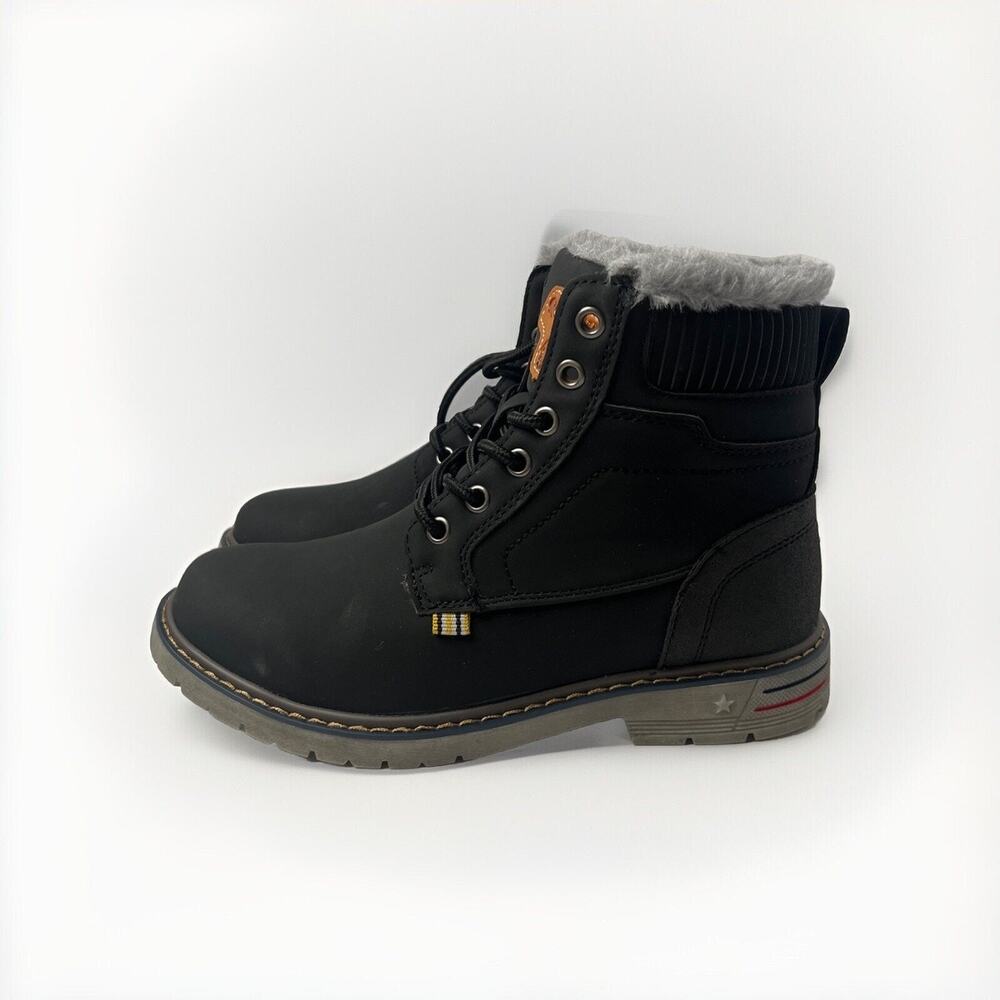 Quatchi Unisex Black Faux-Fur Lined Winter Boots Size 40 Men's 7 Women's 8.5